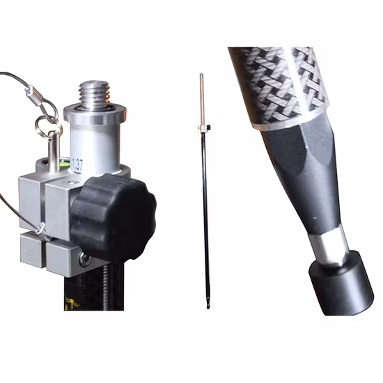 Schnellspanner-Adapter, Mini-GPS-Carbonfaser-Stange, 2,15 m, 3,1 m, 4,6 m, 5,1 m, mit Blase zu verkaufen